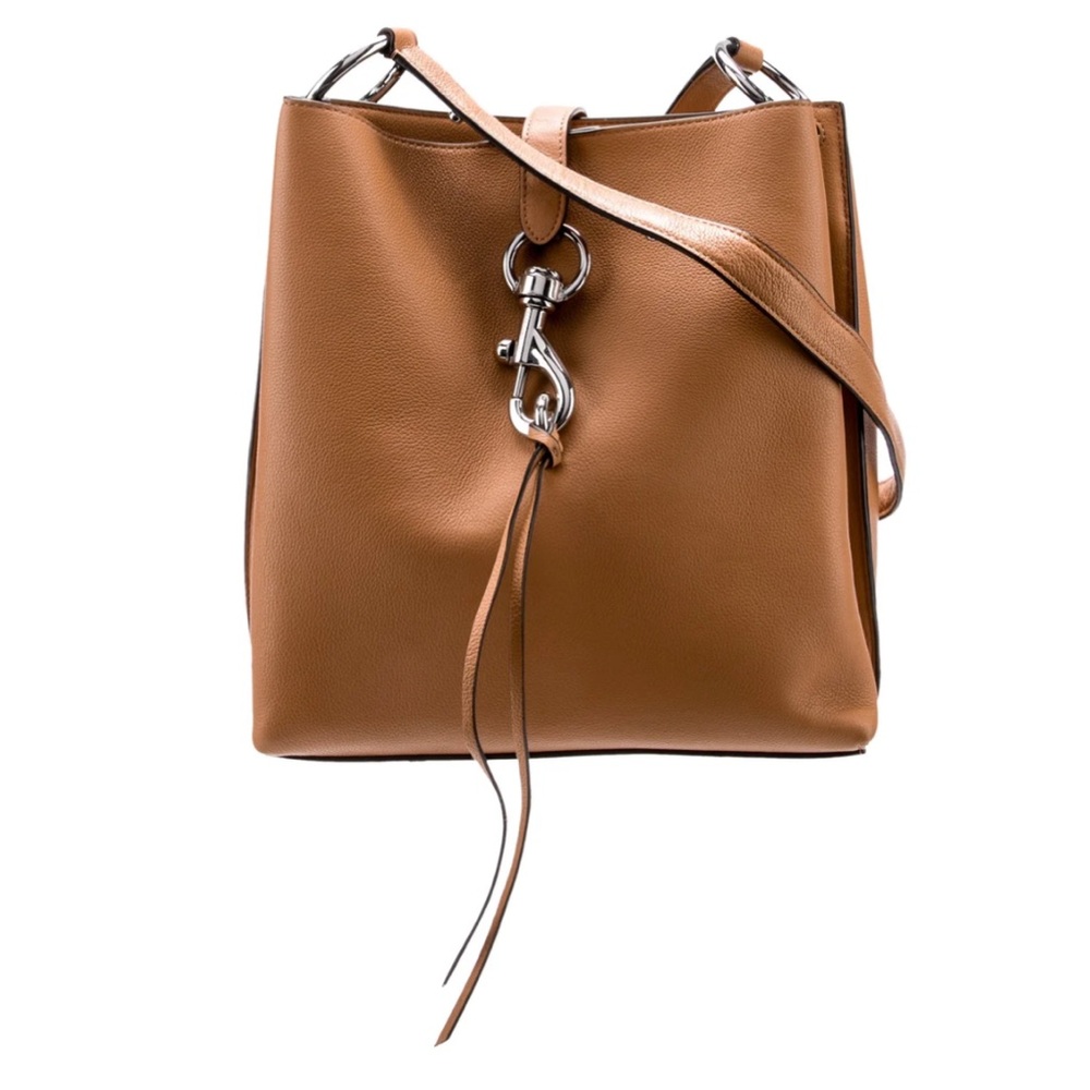 Rebecca Minkoff Brown Shoulder Bag with Silver Accents